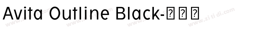 Avita Outline Black字体转换